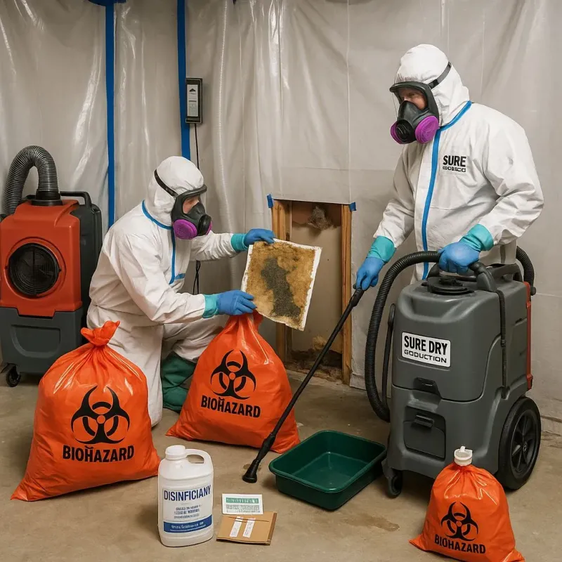 Contaminated Water Handling Protocols process in Woodfin, NC